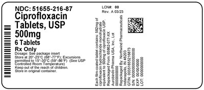 Label (51655 216 87   Rev A 03 23)